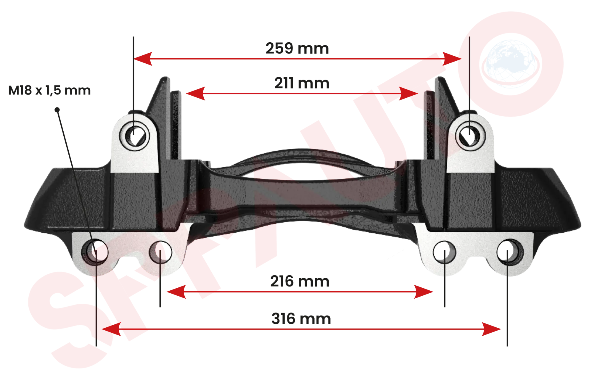 H-2913 Caliper Carrier
