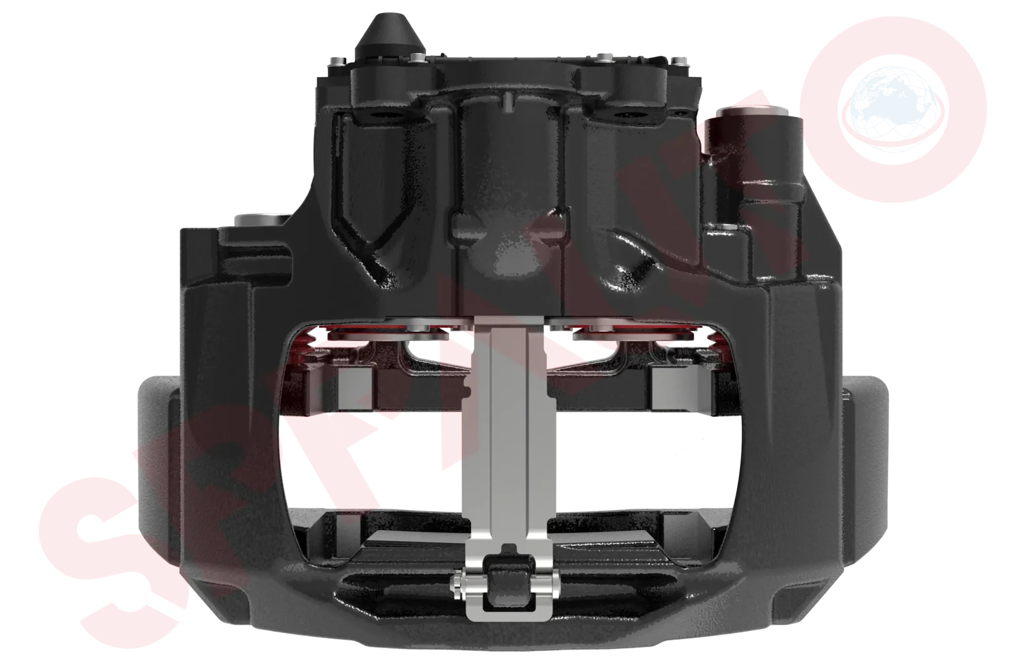 Assembled Caliper with Carrier