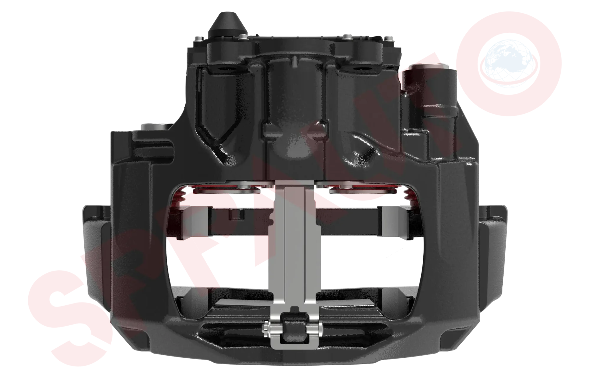 Assembled Caliper with Carrier