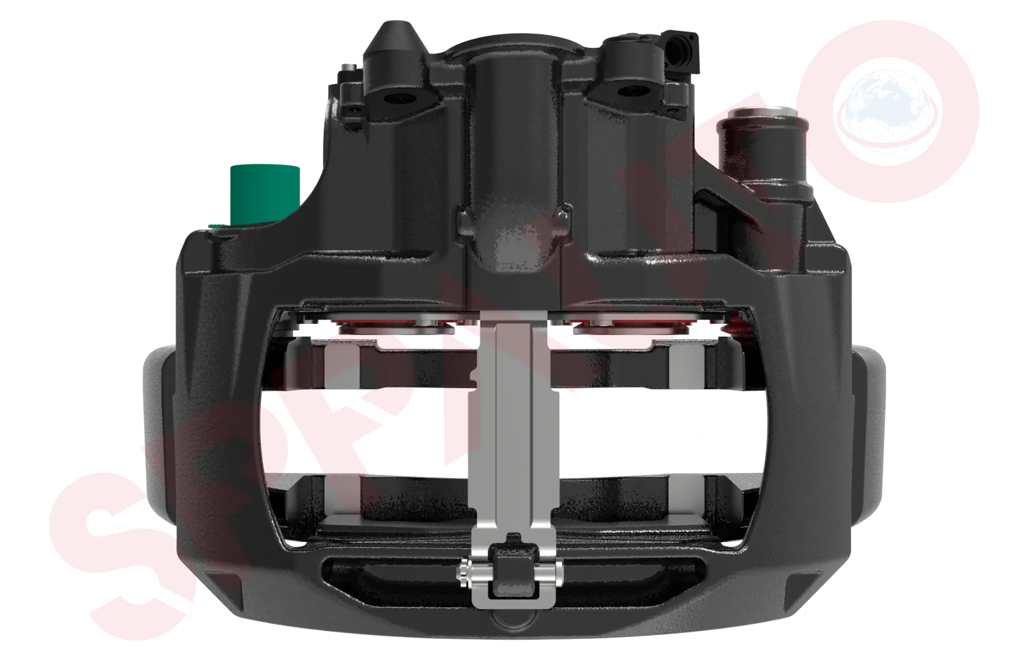 Assembled Caliper with Carrier