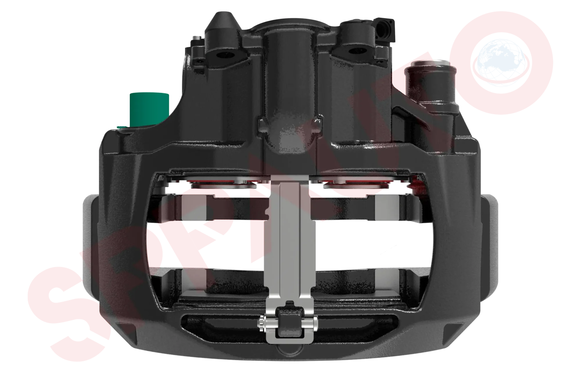 Assembled Caliper with Carrier