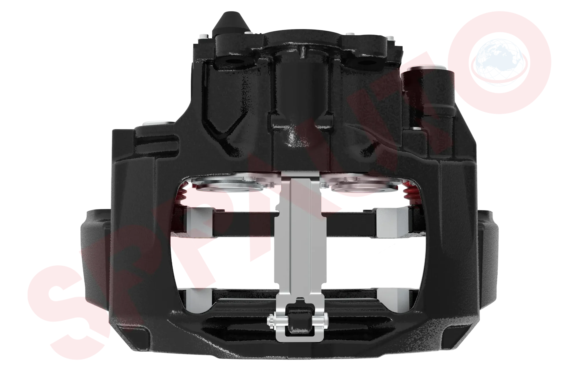 Assembled Caliper with Carrier
