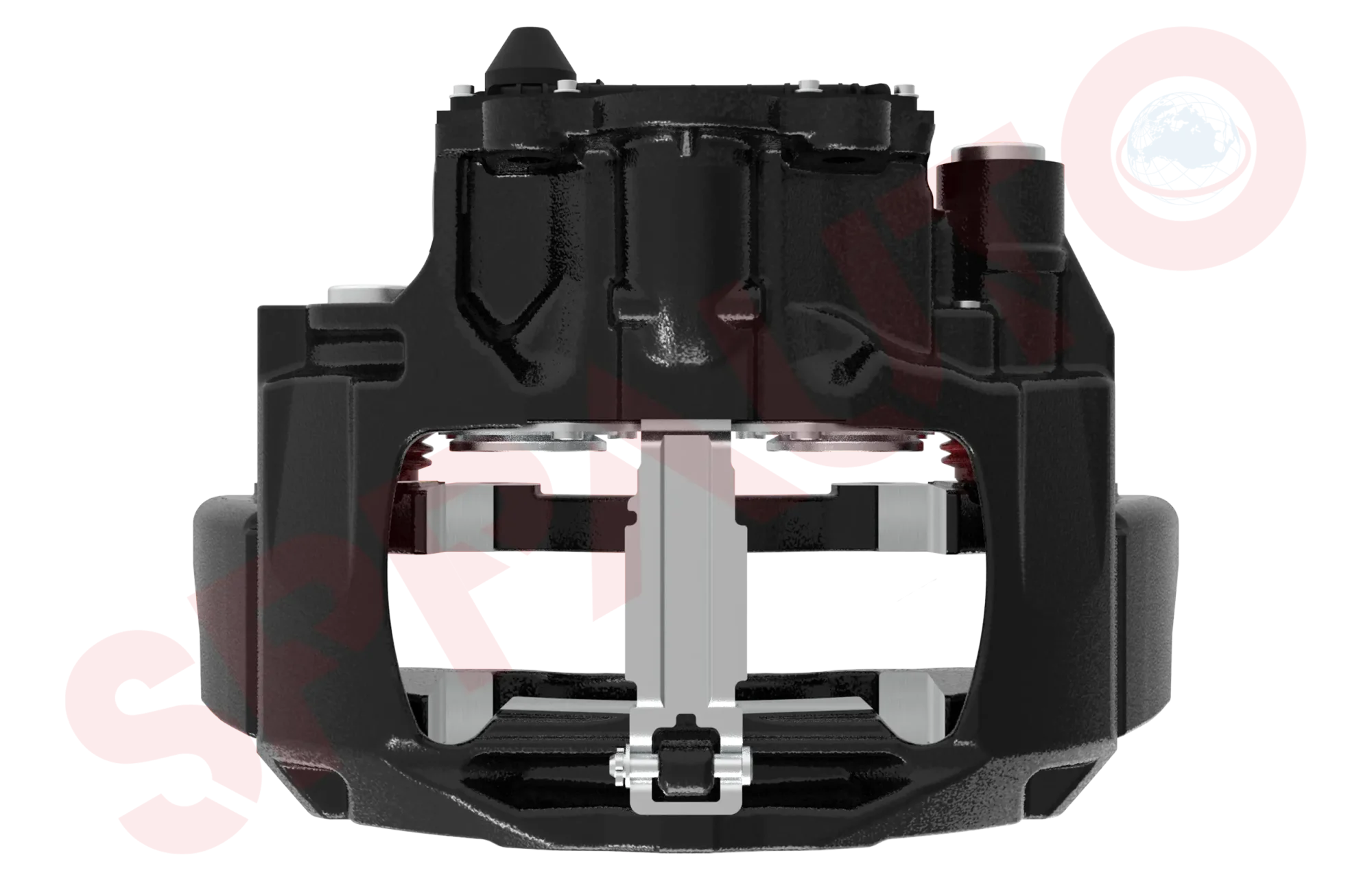 Assembled Caliper with Carrier