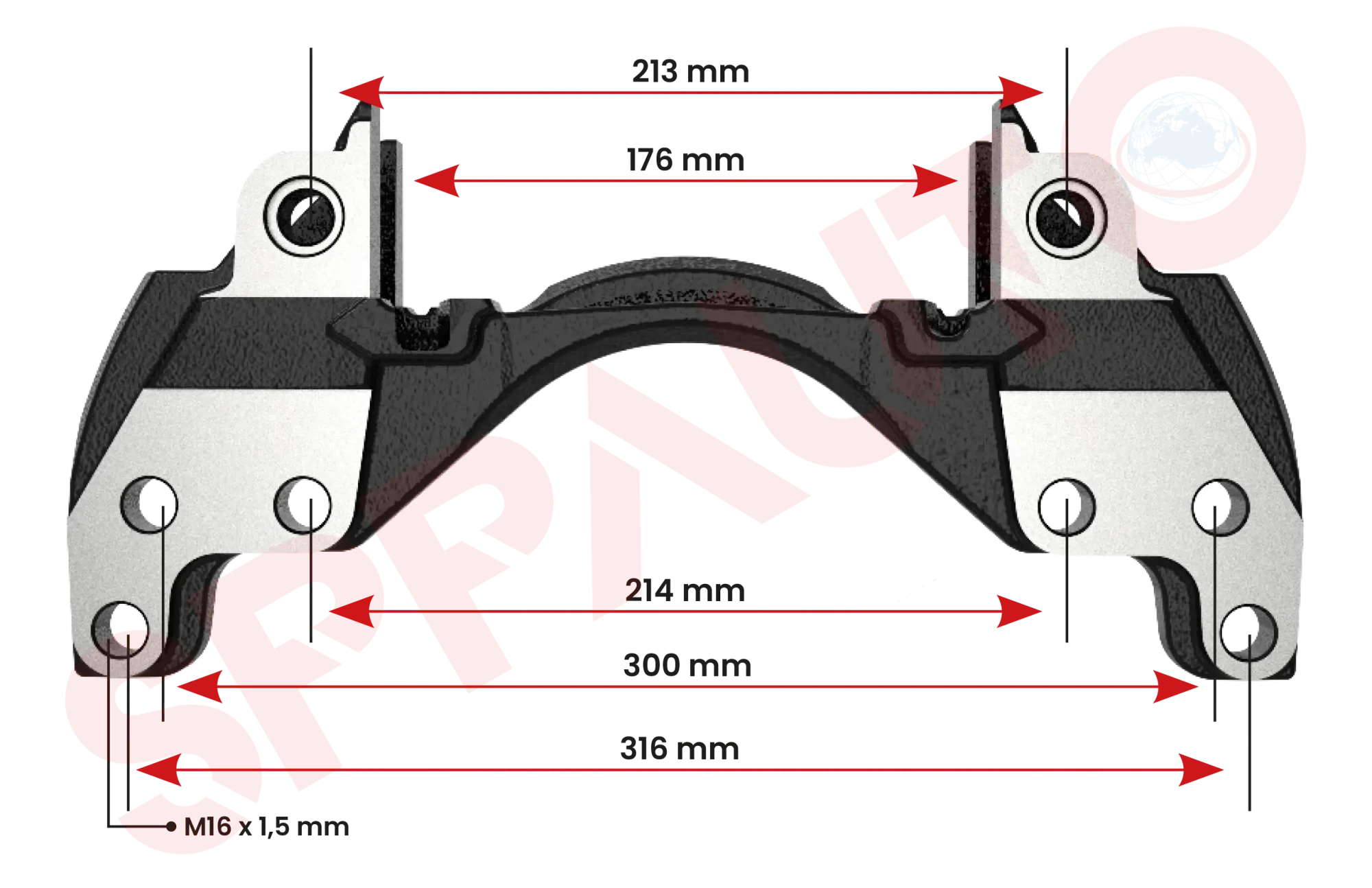 W-5958 Soporte de pinza de freno