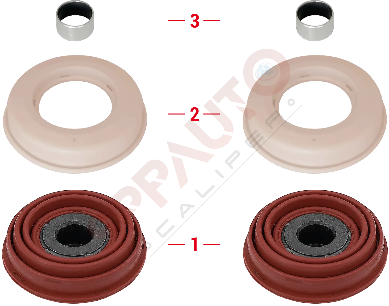 Kaliper Piston İticisi ve Keçeleri Tamir Takımı