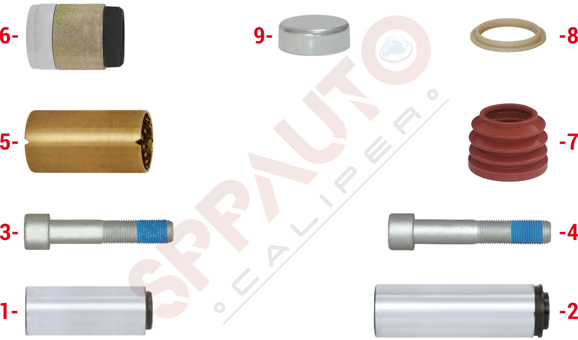 Komple Kaliper Tamir ve Revizyon Takımı (Atego Eski Model)