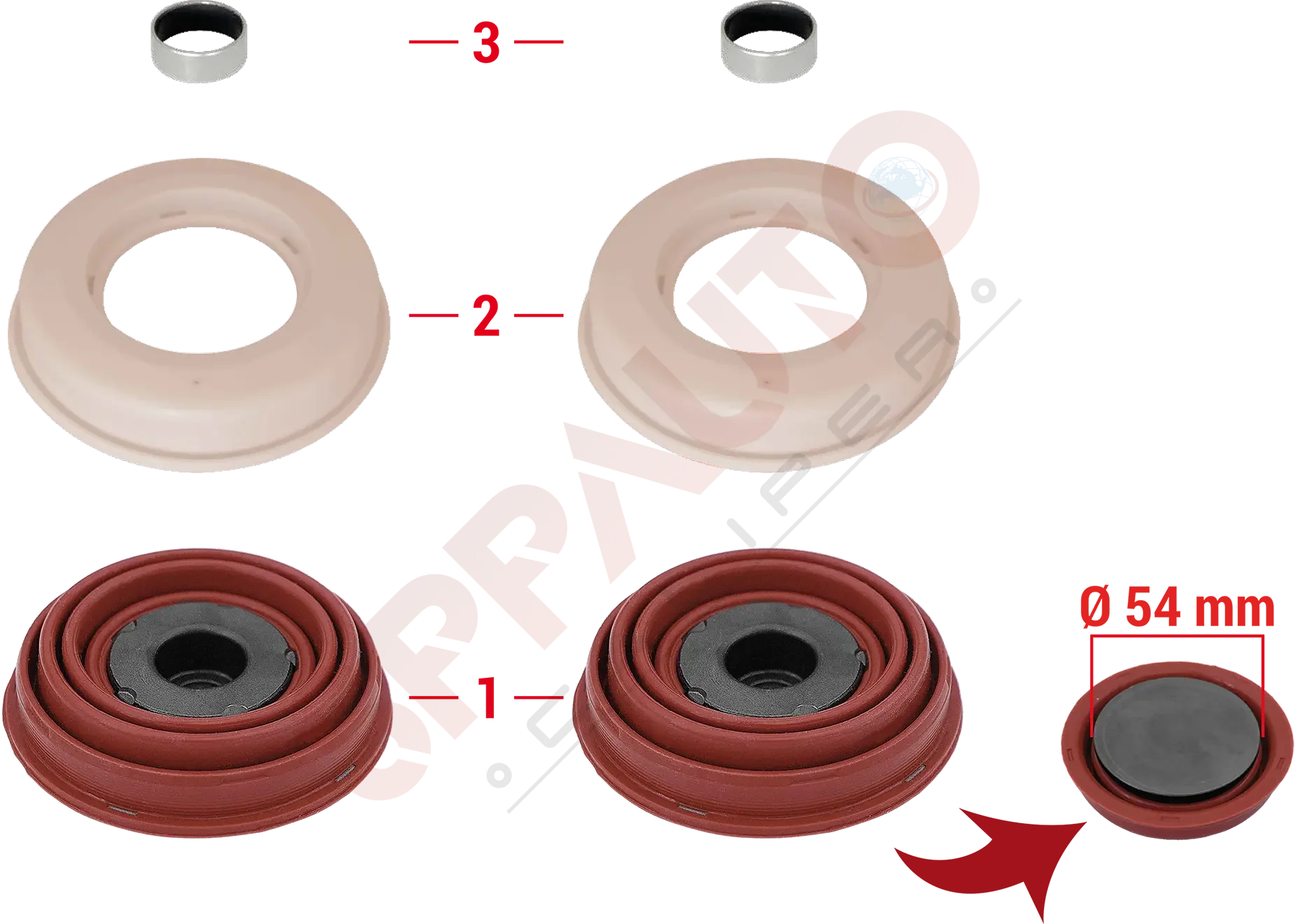 Kaliper Piston ve Keçe Tamir Takımı