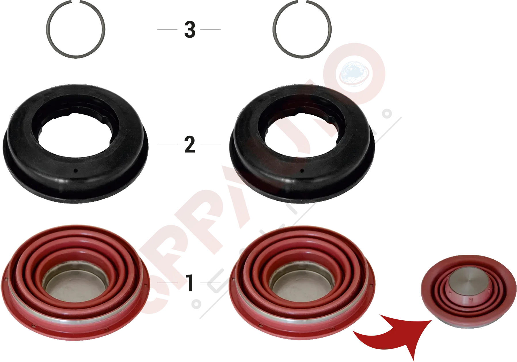 Kaliper Piston ve Keçe Tamir Takımı