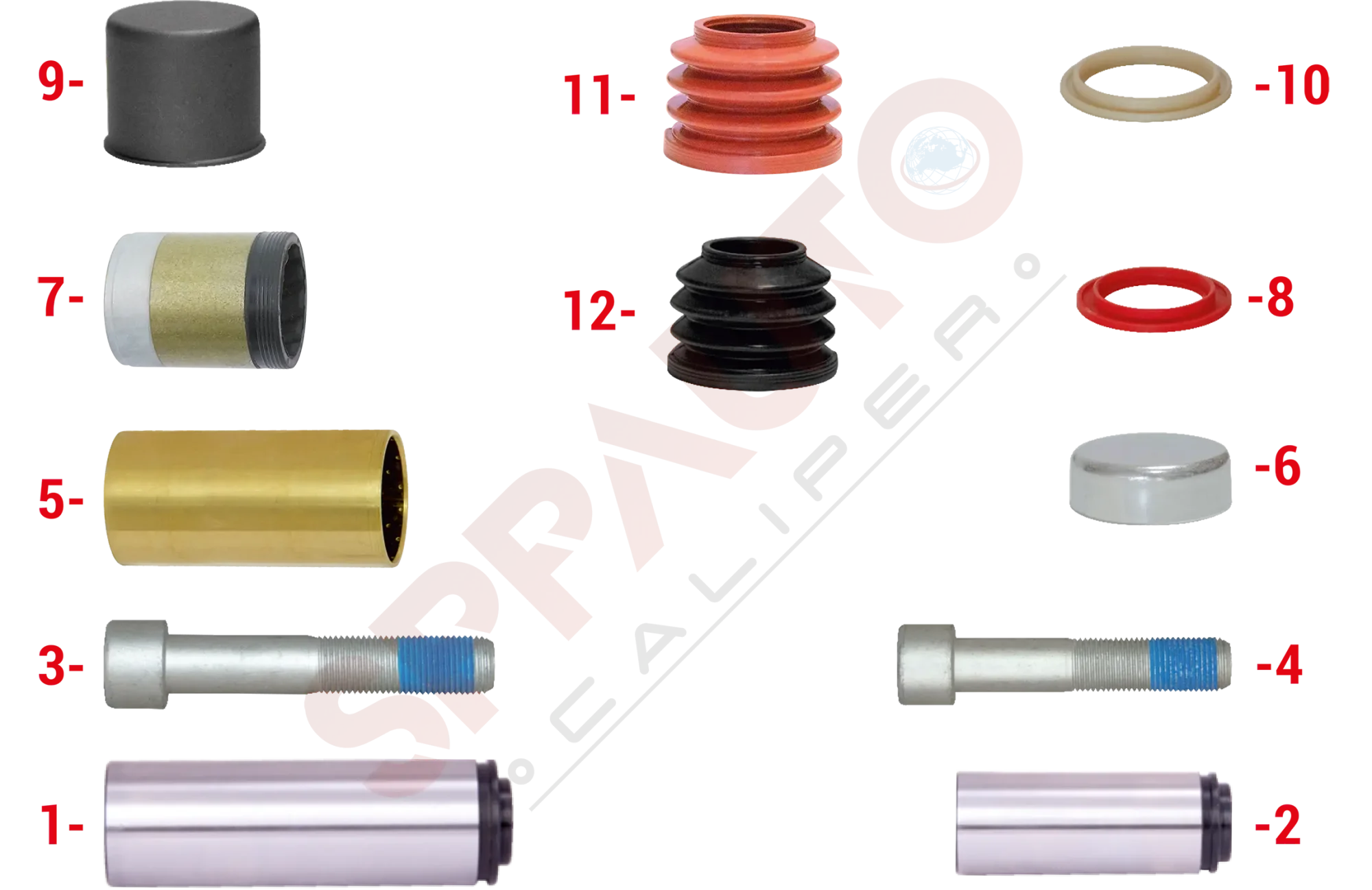312165 Caliper Guides & Seals Repair Kit