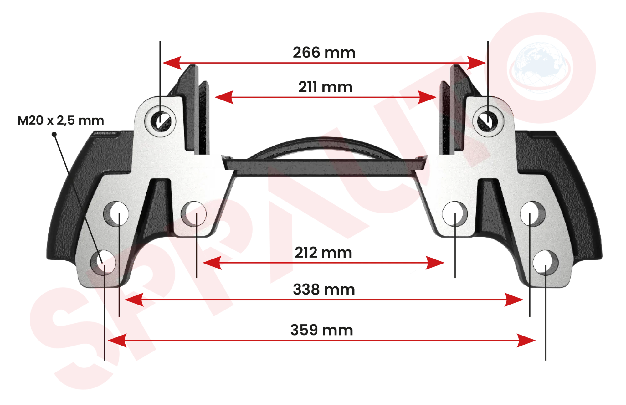 B-7912 Caliper Carrier