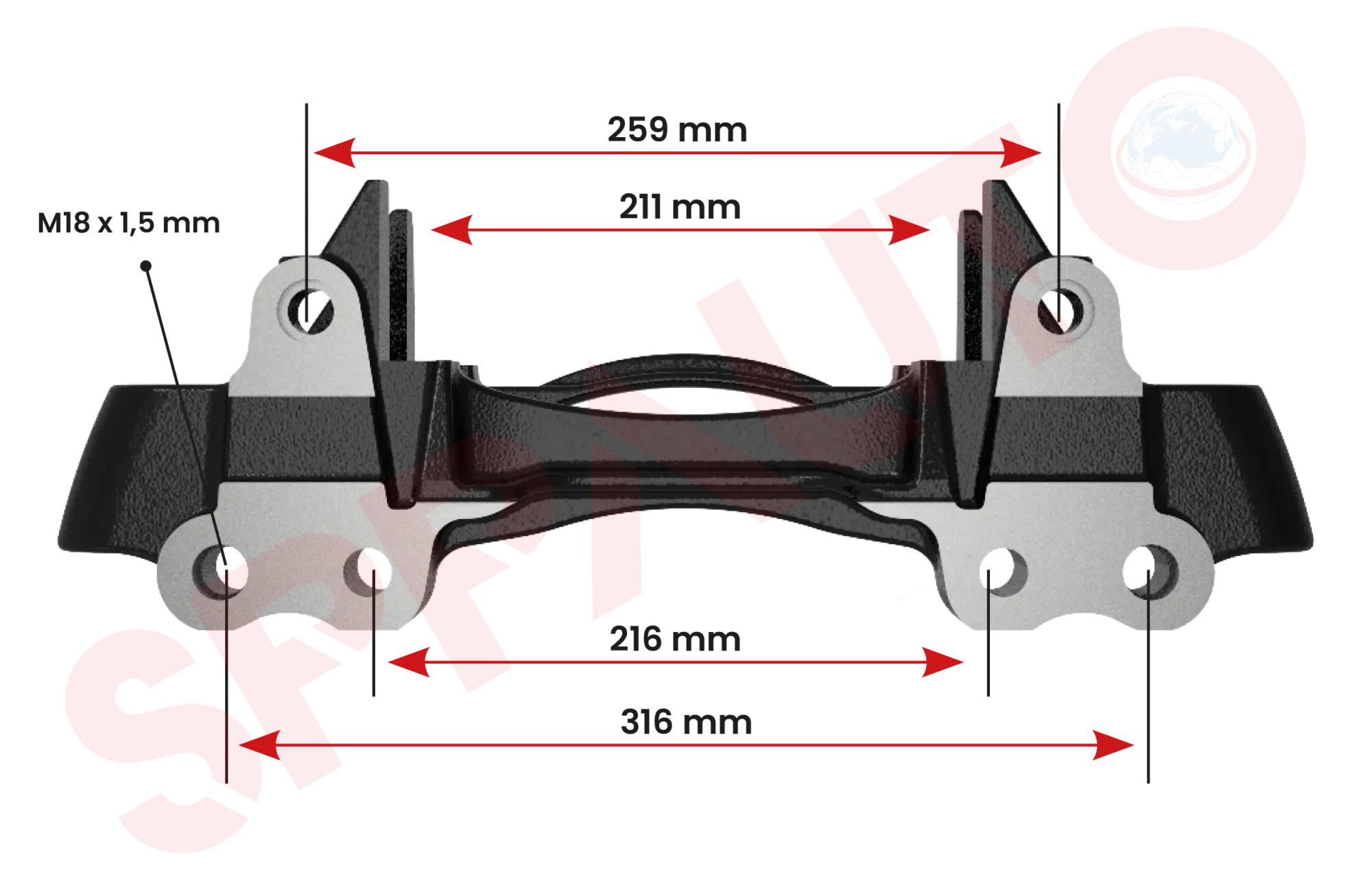 H-2900 Caliper Carrier