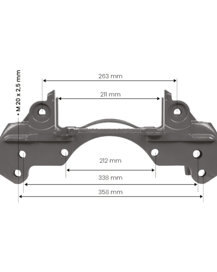 CALIPER CARRIER WABCO PAN 22-1 (L)